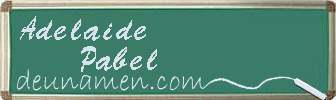 Adelaide Pabel Visitenkarte